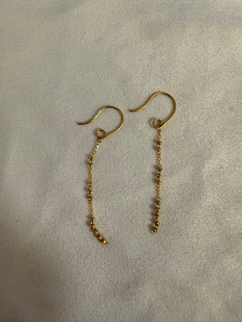 【Kano】eteK18YGグレインピアス