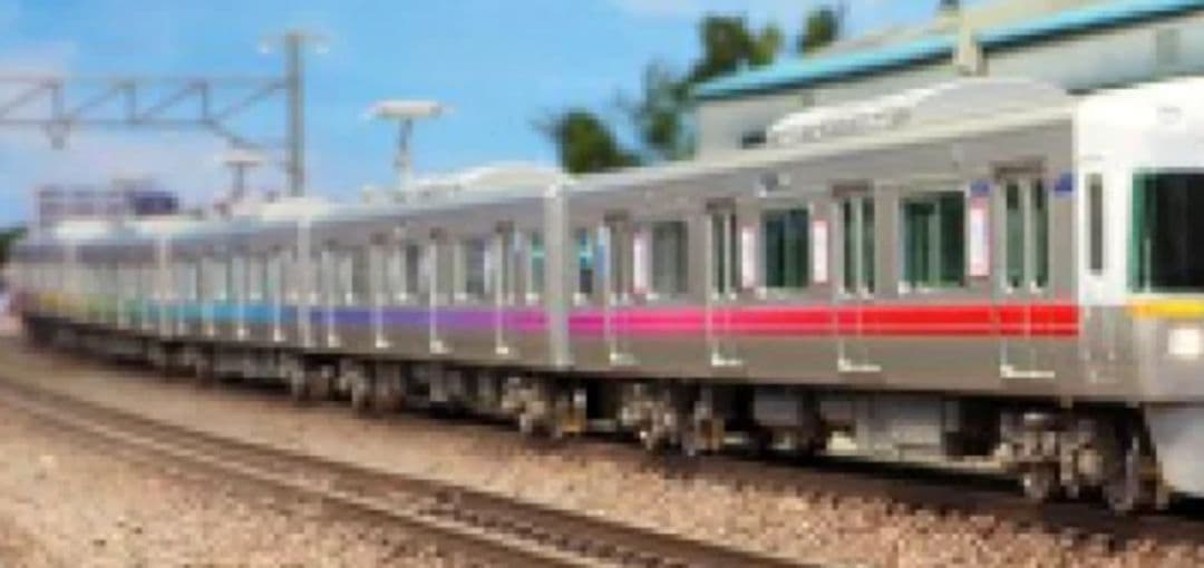 京王 1000系 5両室内灯入 レインボーラッピング 井の頭線 グリーンマックス