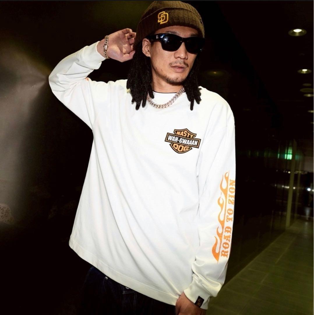 【新品未使用】Nastydog ロングスリーブ Tシャツ ホワイト Lサイズ