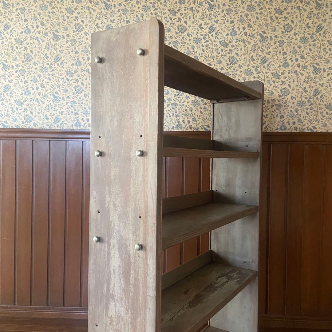 大正ロマン　本棚　アンティーク家具　オープンラック　ビンテージ