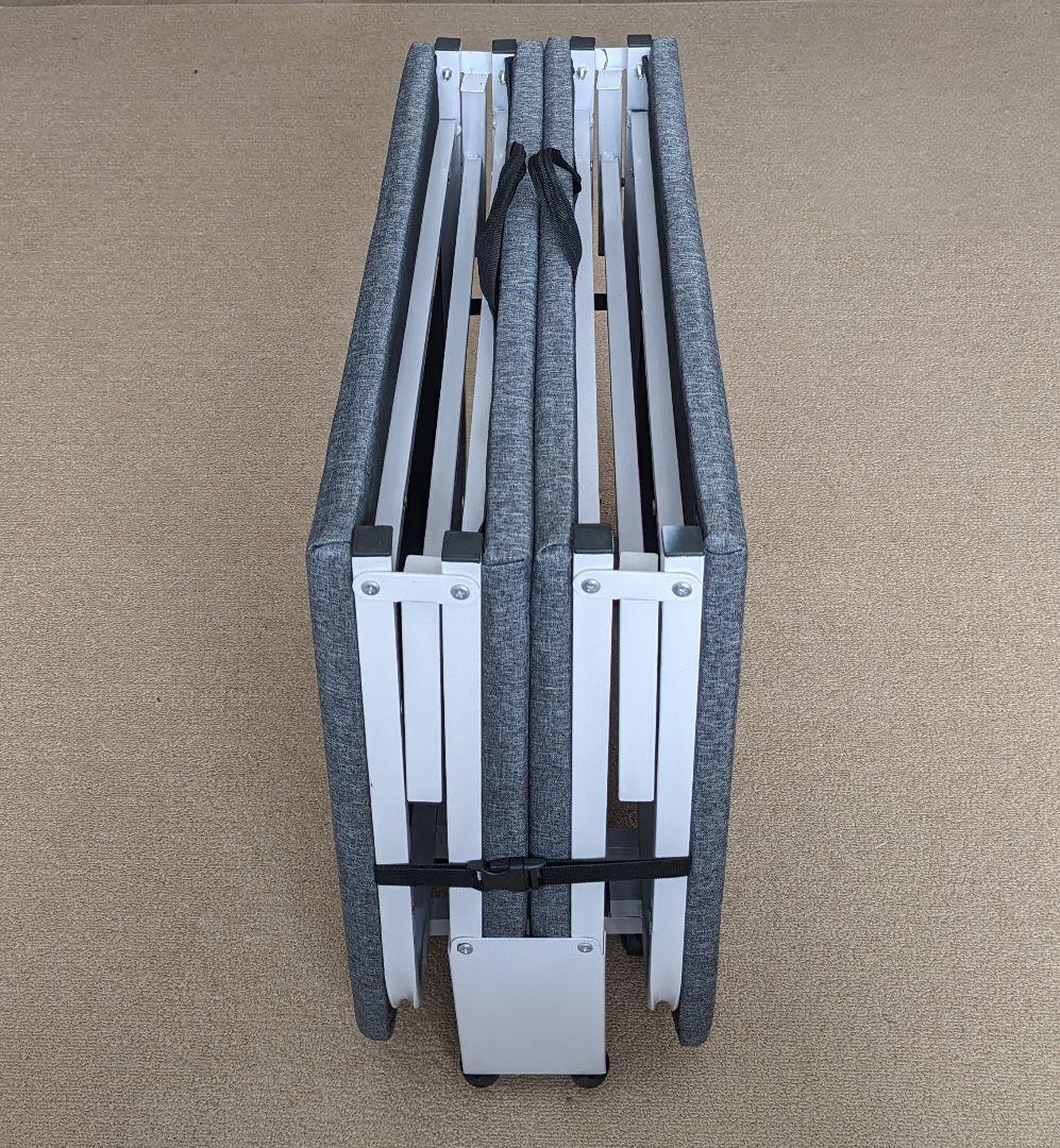 折りたたみ式簡易ベッド 超コンパクト 耐荷重200㌔ 送料無料