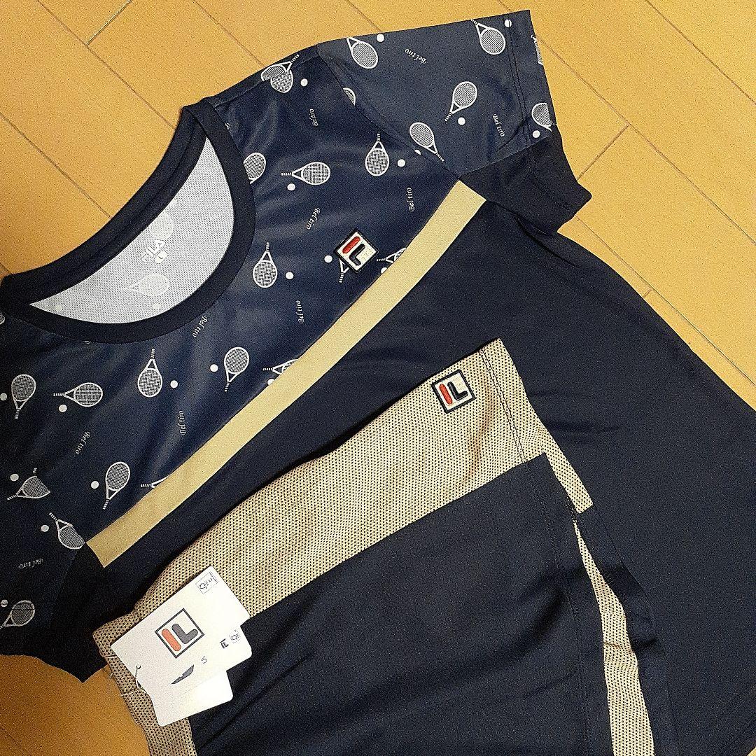 歳末値下！【美品】FILAレディーステニスウェア セットアップ L・Mサイズ