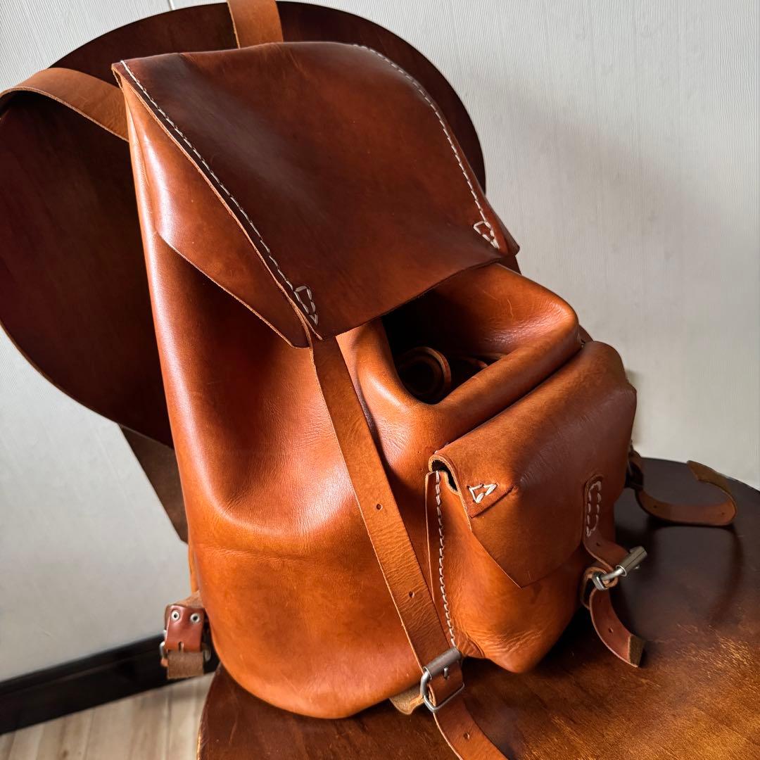 TREK 本革 レザー リュック バックパック ブラウン ヴィンテージ