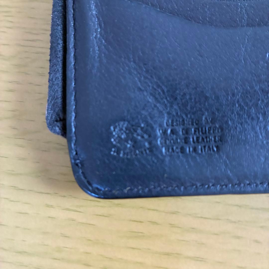 IL BISONTE マネークリップポケット付二つ折り財布