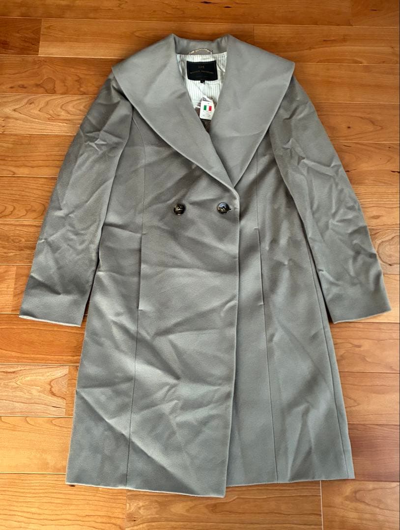新品　23区　20周年限定コート　ロロピアーナ生地　グレージュ　M
