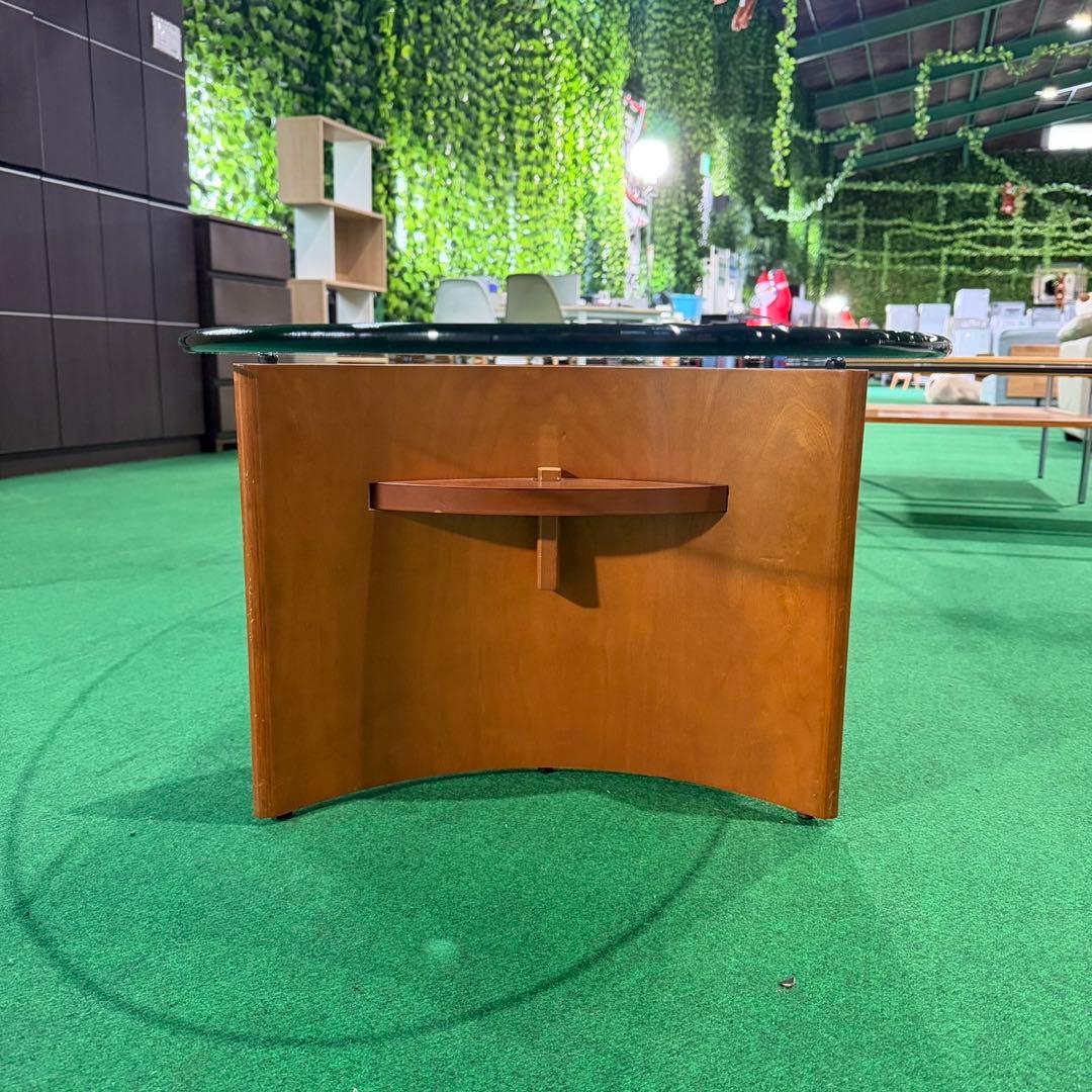 HUKLA ガラス センターテーブル モダン 楕円形 M015