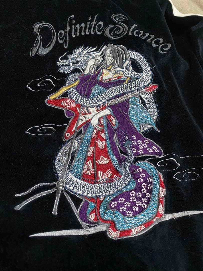 Bullet Noise 別珍 芸者 日本限定 スカジャン unisex 黒