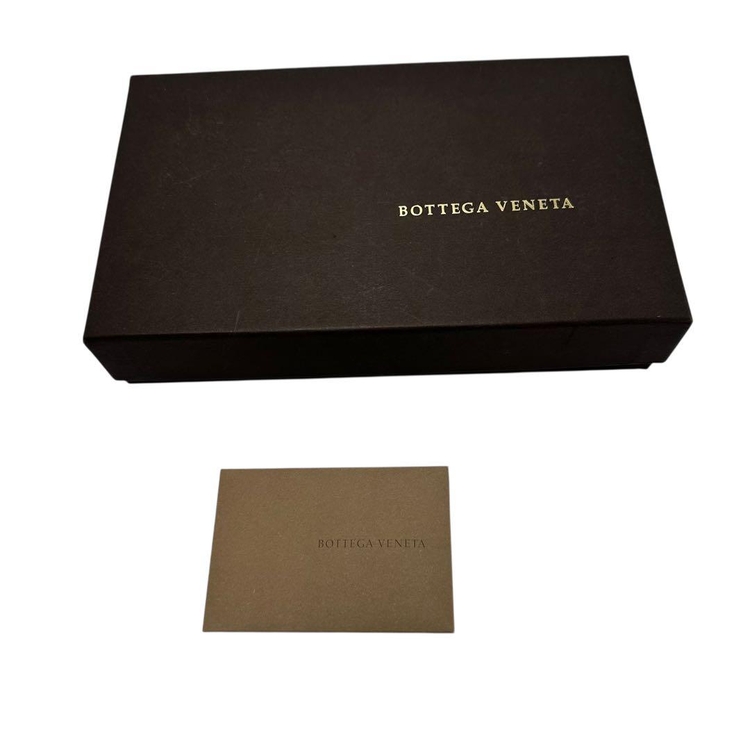 【極美品】箱付 ボッテガヴェネタ ブラック 長財布 イントレチャート 黒 本革