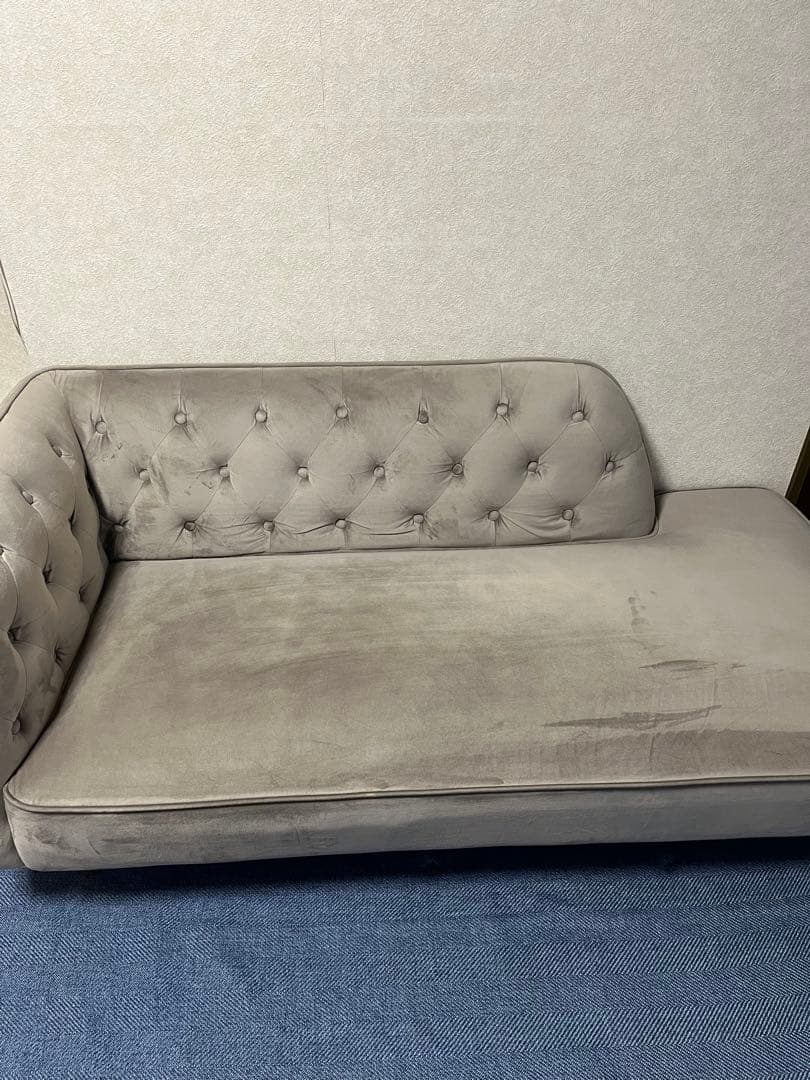 LOWYA ロウヤ カウチソファ グレー 2人掛け ソファ