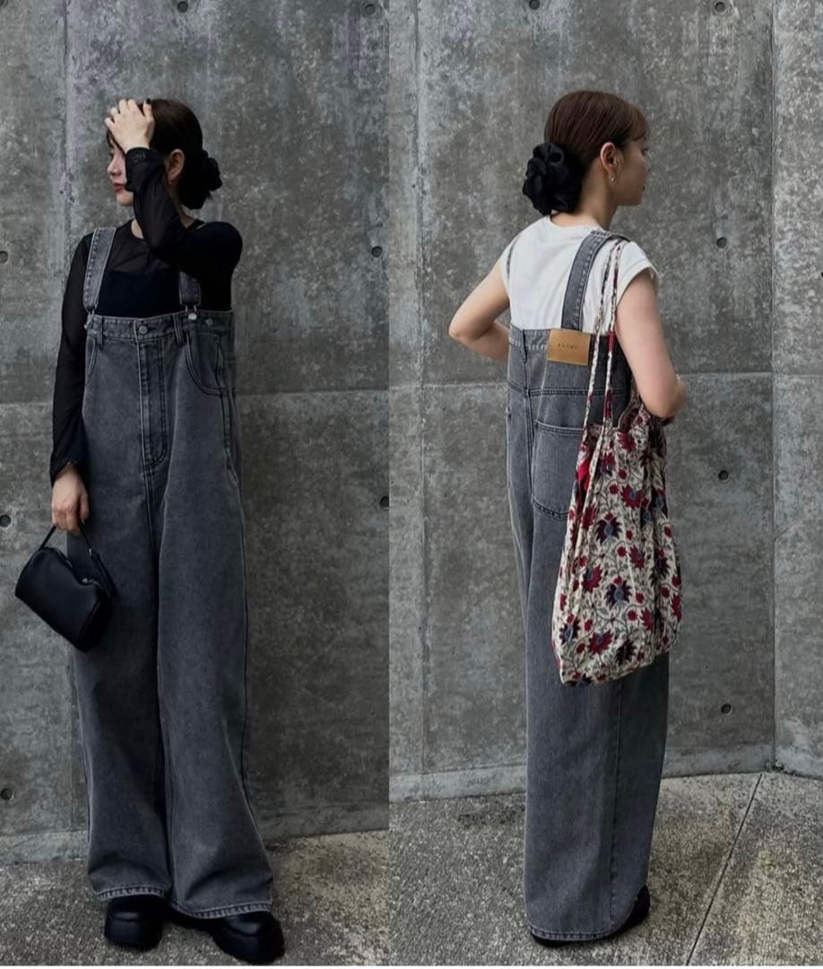 Mkymmym！新品AgAwdデニムサロペット オールインワン18700円