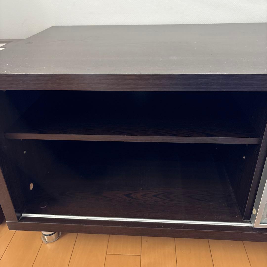 値下げ！ダークブラウン テレビボード 収納付き