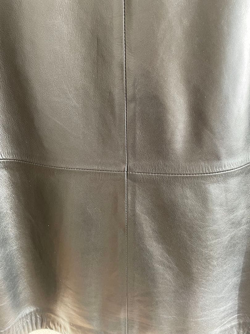 【未使用】LOEWE ショートコート　黒　ラムレザー　サイズ40