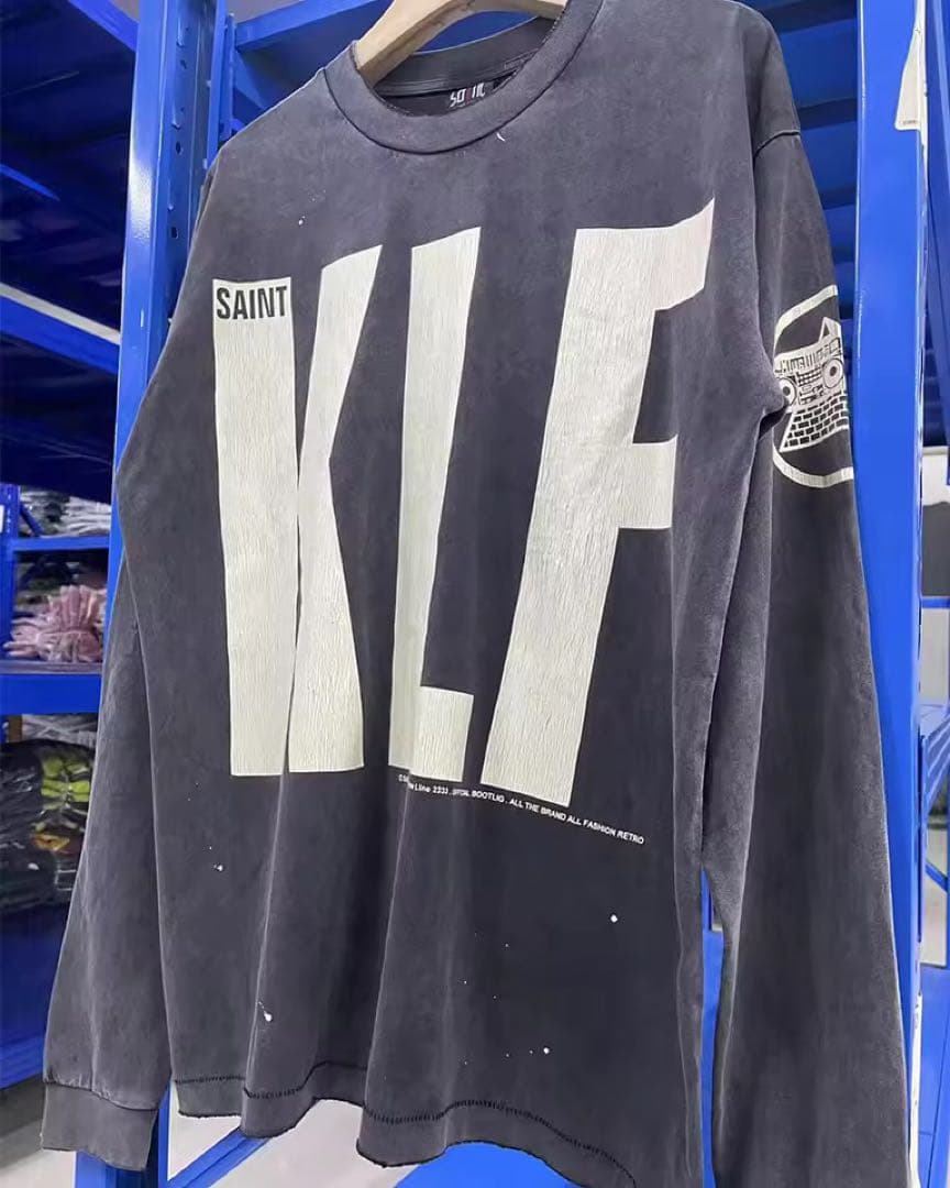 SAINT MICHAEL新品Mサイズ長袖KLF ダークグレー Tシャツ
