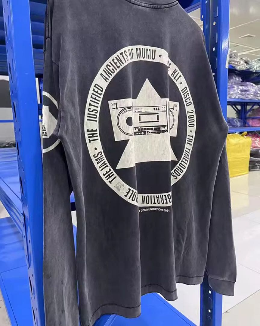 SAINT MICHAEL新品Mサイズ長袖KLF ダークグレー Tシャツ