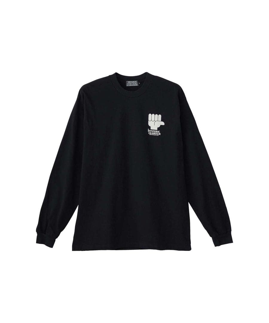 大人気！HYS 長袖Tシャツ【HYS HITCHHIKING CLUB】 黒M