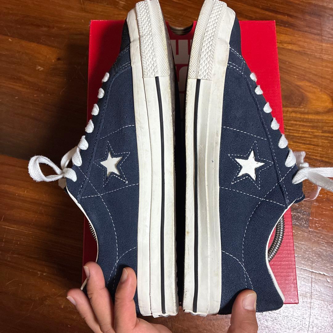 CONVERSE ONE STAR SUEDE ネイビー US 9
