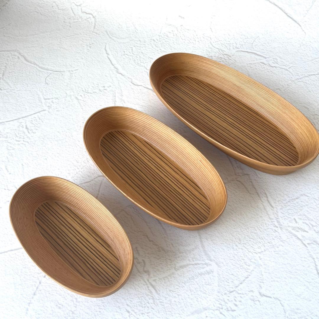 【未使用】BUNACO Cosmetic Box oval ブナコ 3点