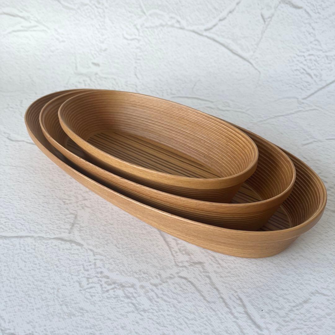 【未使用】BUNACO Cosmetic Box oval ブナコ 3点