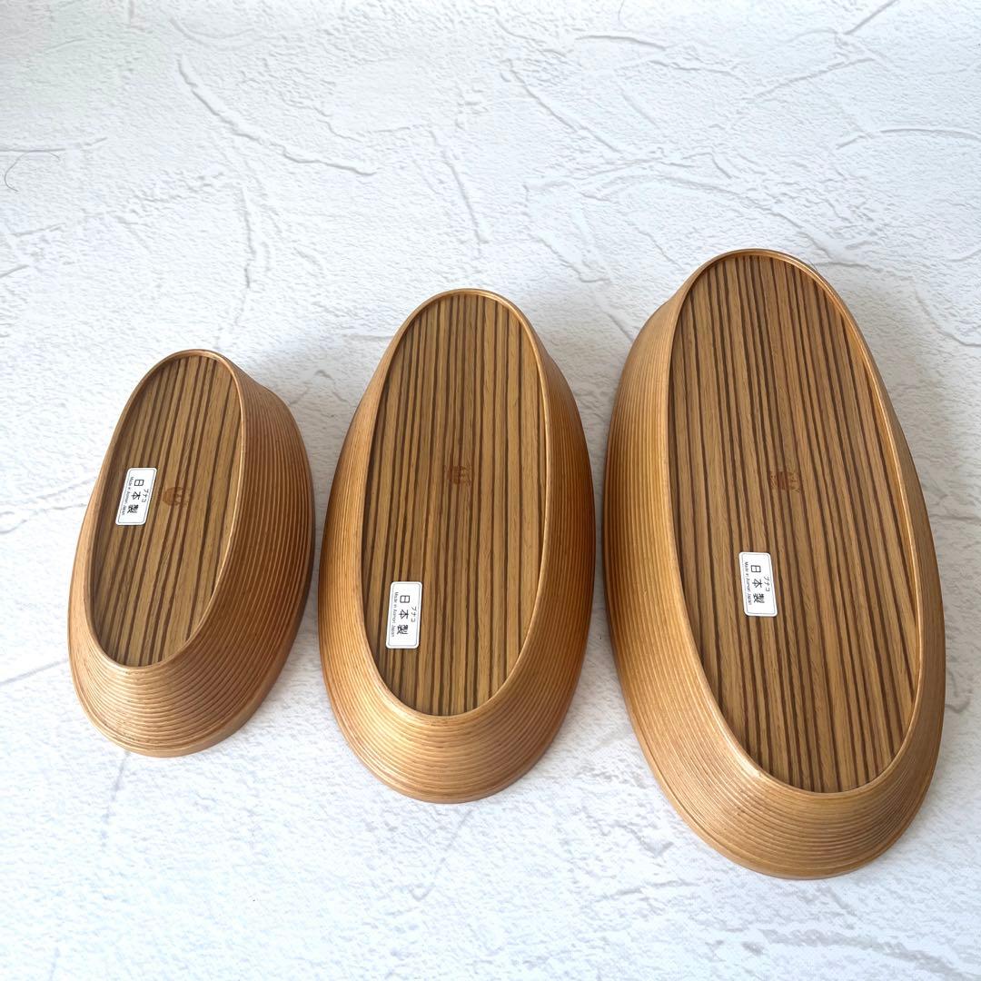 【未使用】BUNACO Cosmetic Box oval ブナコ 3点
