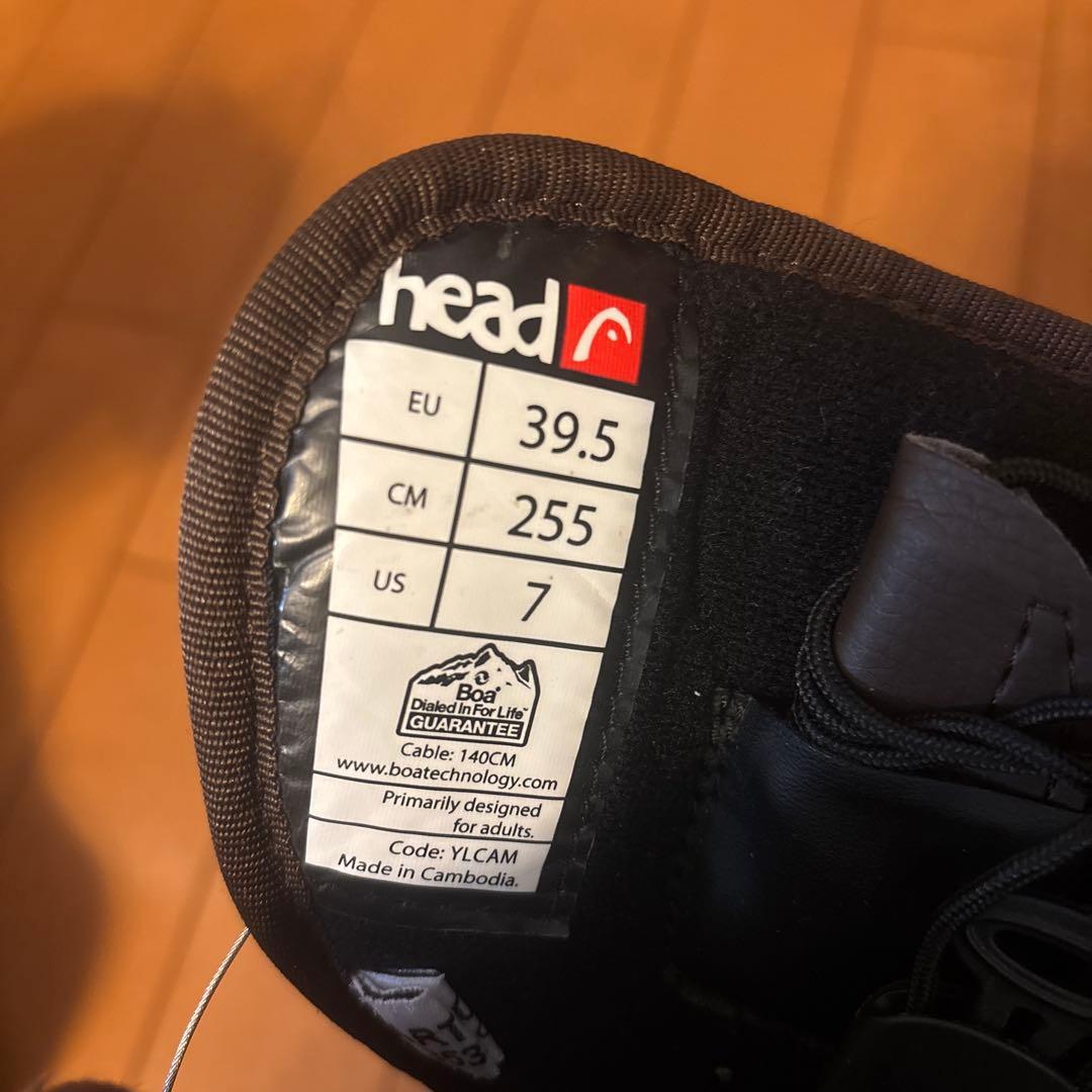 美品！HEAD スノーボードブーツ 茶色ブラウン　ボアシステム　25.5センチ