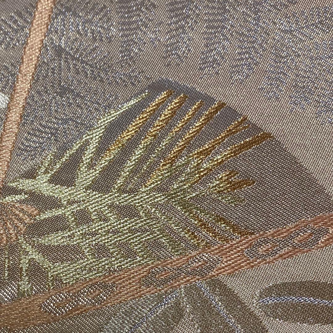 table runner 金彩琳派　帯リメイク　正絹　川島織物