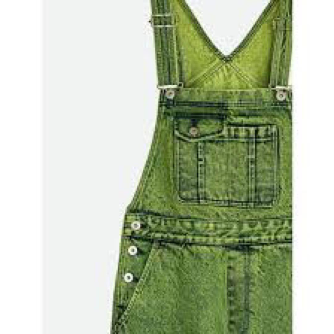 NOUNLESS VINTAGE LIKE DENIM OVERALL グリーン