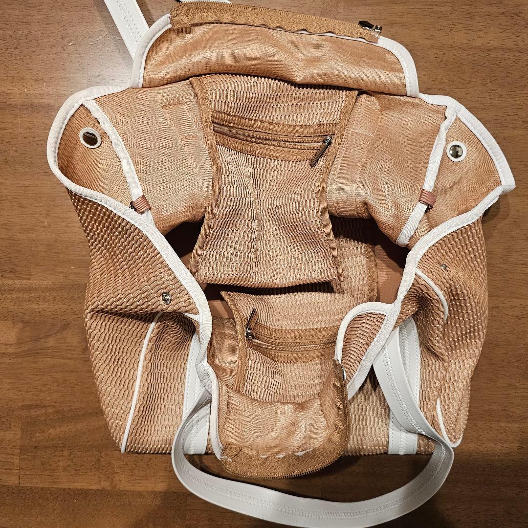 【qbag paris 】マザーズバック 人気色 ポーチ付き Mサイズ 約20L