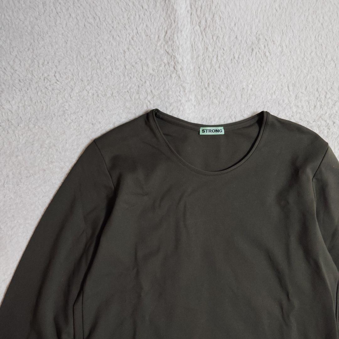 未使用に近い　STRONG pack tee xs KHAKI　OURS