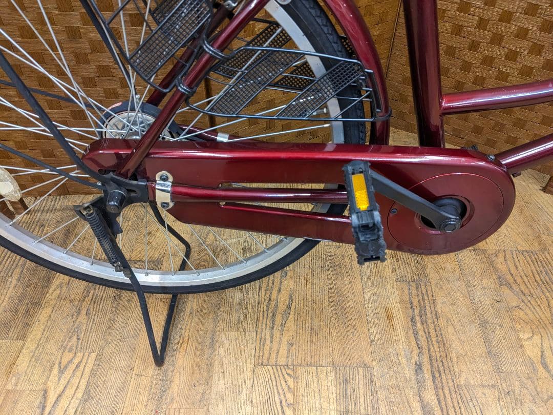 U093 普通自転車　26インチ　レッド　シンプル　お手頃価格