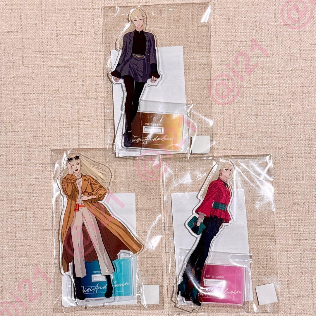 ギギ・アンダルシア アクリルスタンド 3種 閃光のハサウェイ キルケーの魔女