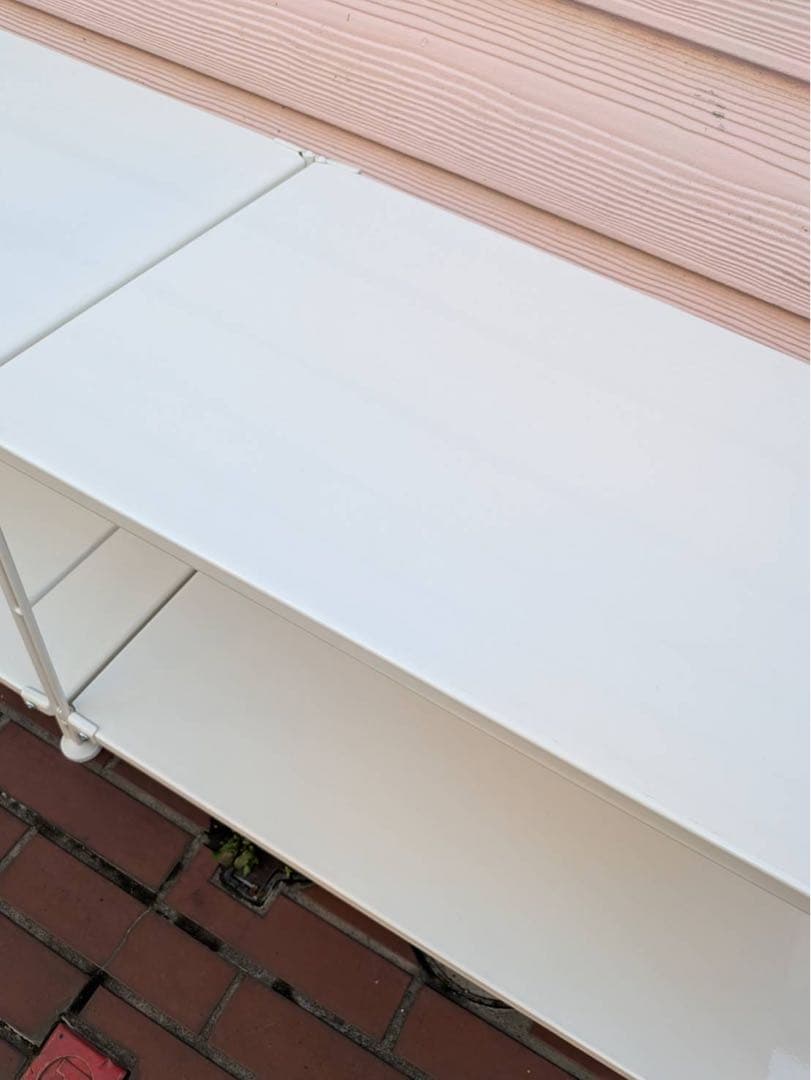 ■送料込■無印 スチールユニットシェルフライトグレースチール棚 ワイドロータイプ