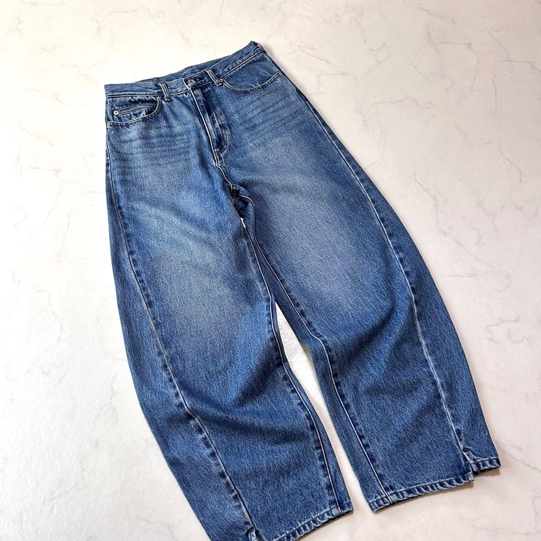 Cica✩.*美品 DU JOUR デニム バレルレッグデニムカーブデニム