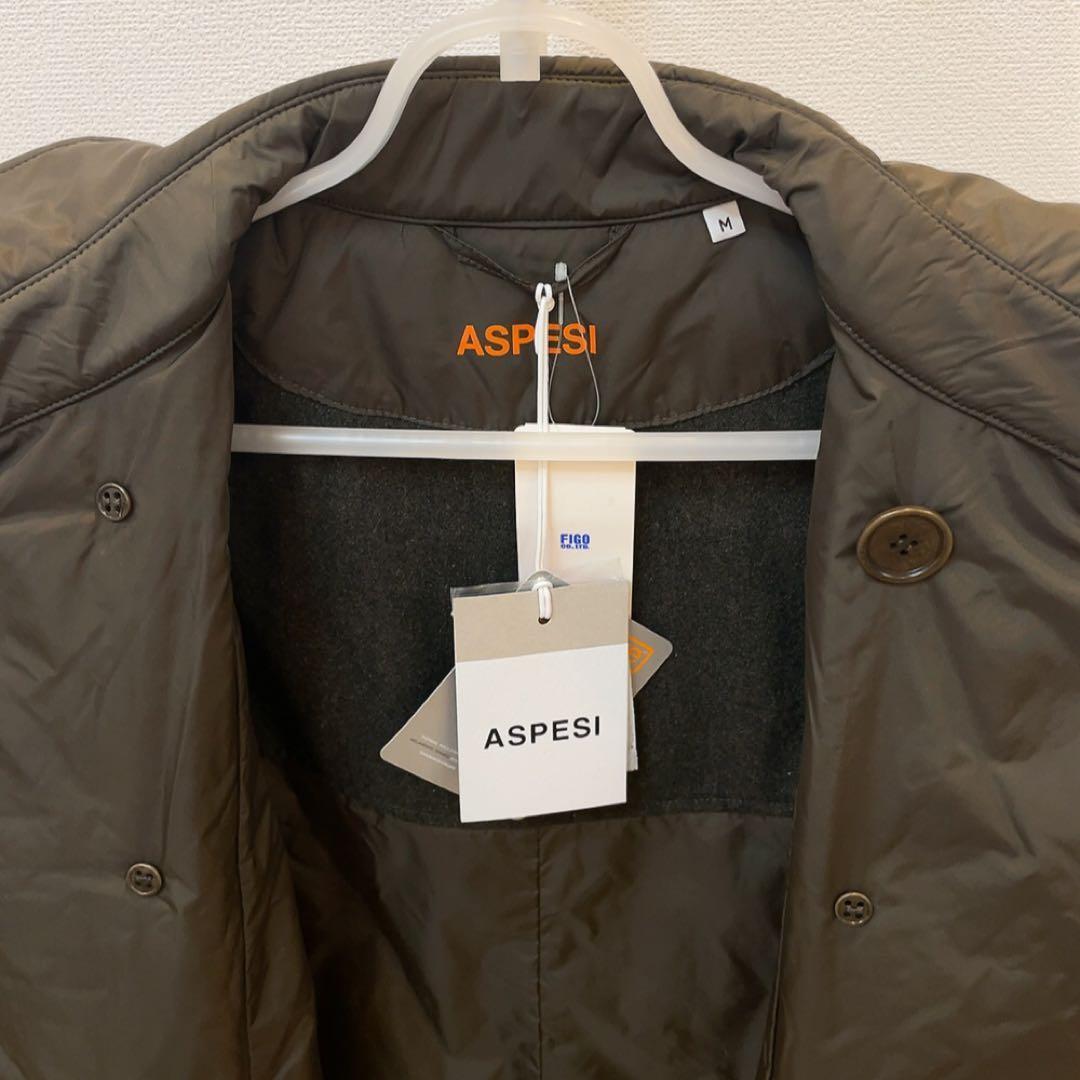 ASPESI アスペジ　コート　カーキ　M　新品　タグ付き　ナイロン　トレンチ