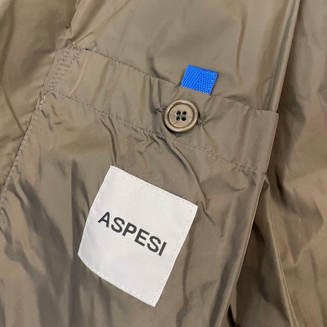 ASPESI アスペジ　コート　カーキ　M　新品　タグ付き　ナイロン　トレンチ