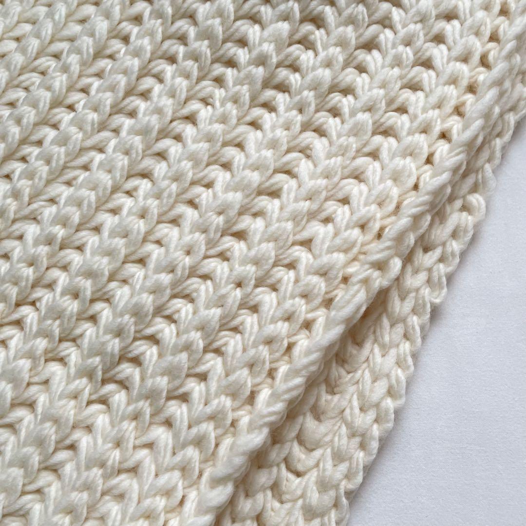 ASAUCE MELERスーパーローゲージ チャンキーニットストール 新品