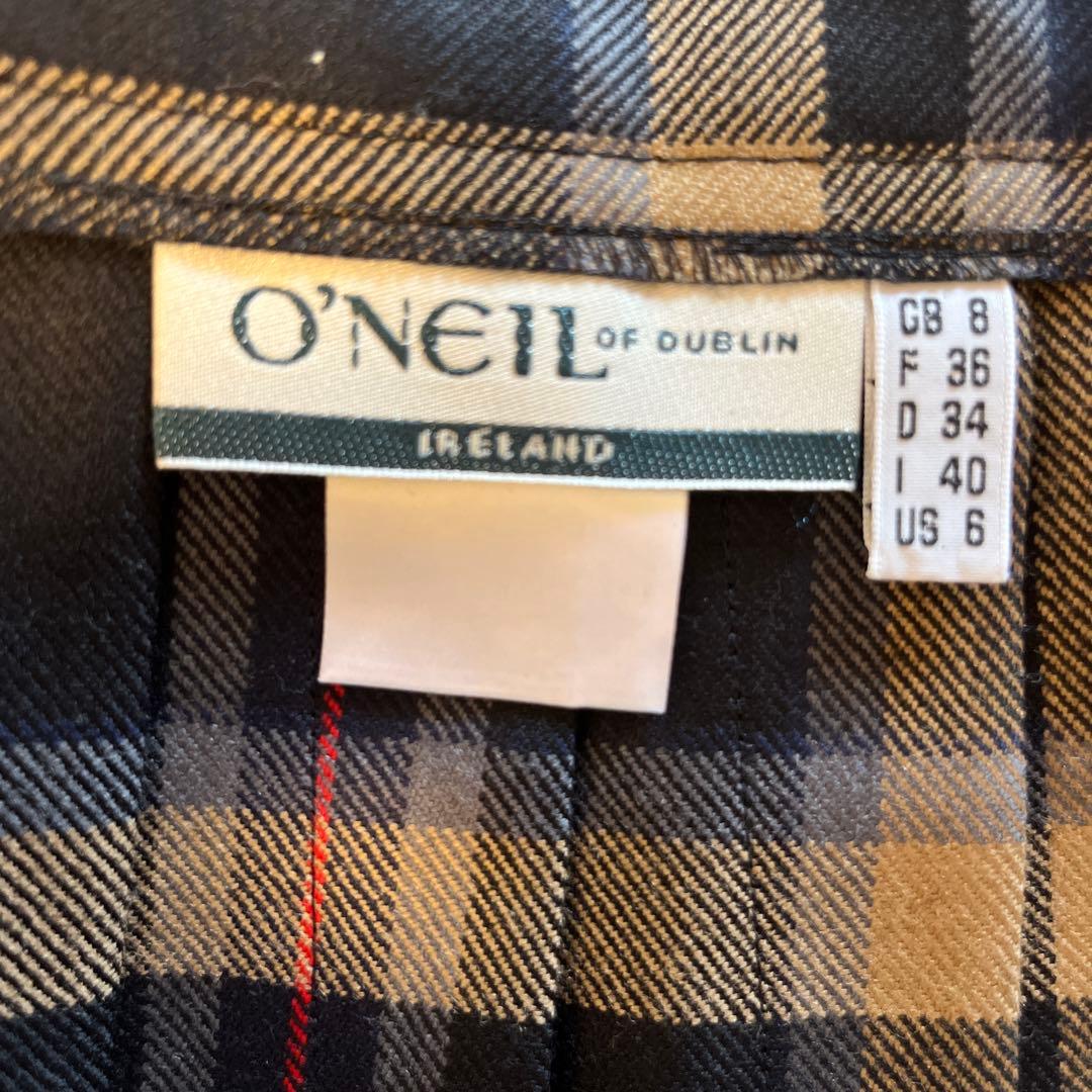 O'NEILL チェック柄 プリーツスカート GB 8
