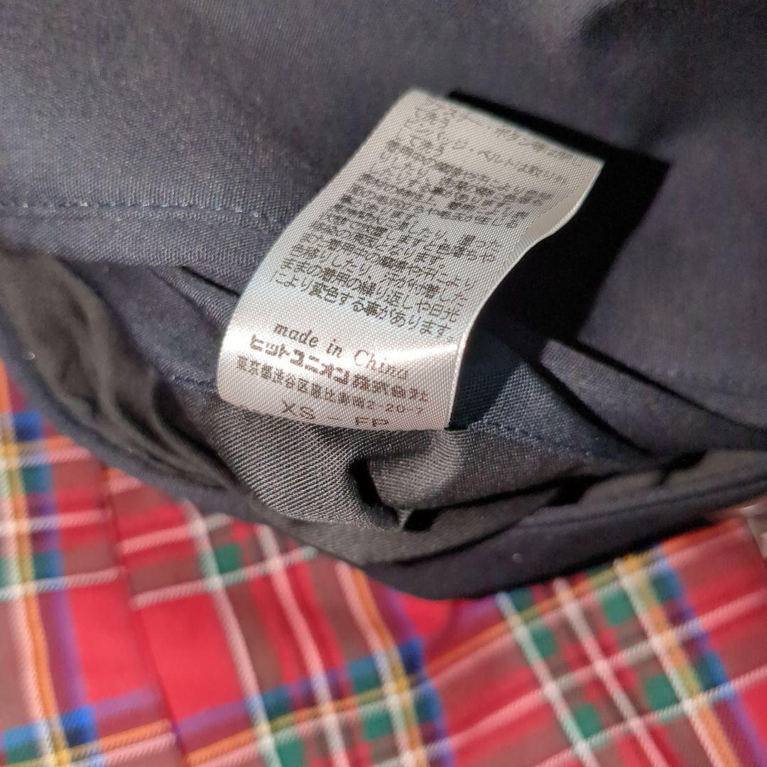 新品　fred perry トレンチコート　ネイビー　チェック　XS