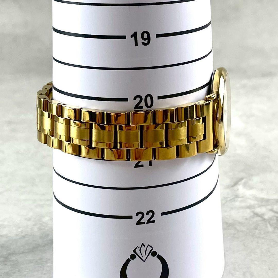 稼働 美品 オメガ デビル クォーツ 腕時計 ゴールド 新品ベルト