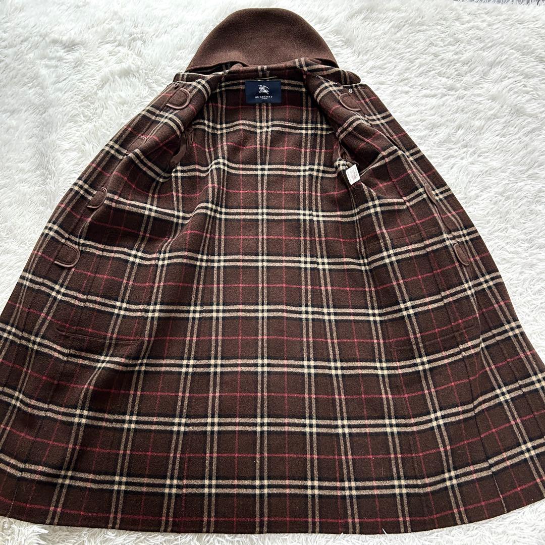 【極美品】バーバリーロンドン　ダブルフェイス　ダッフルコート　ロング　ブラウン