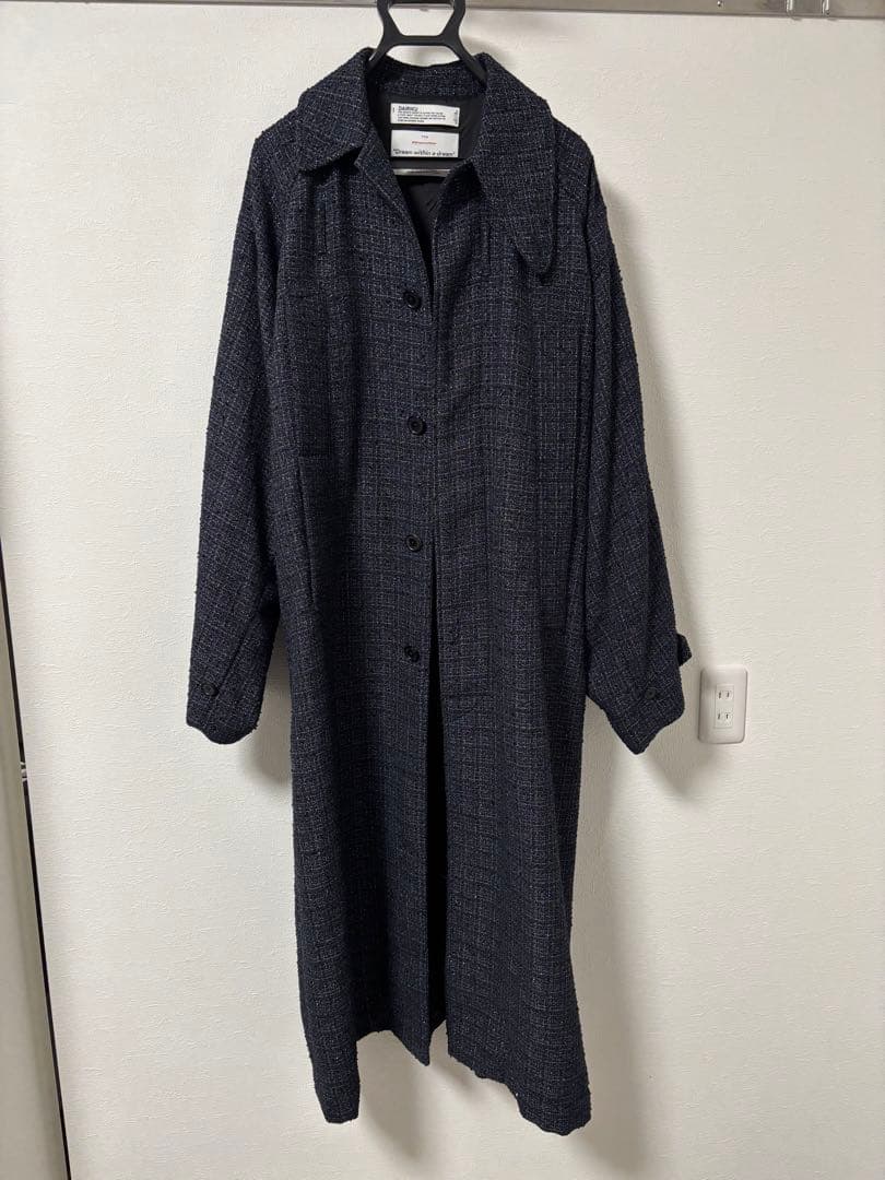 ジャケット・アウター DAIRIKU Big-Sleeve Tucked Tweed Coat