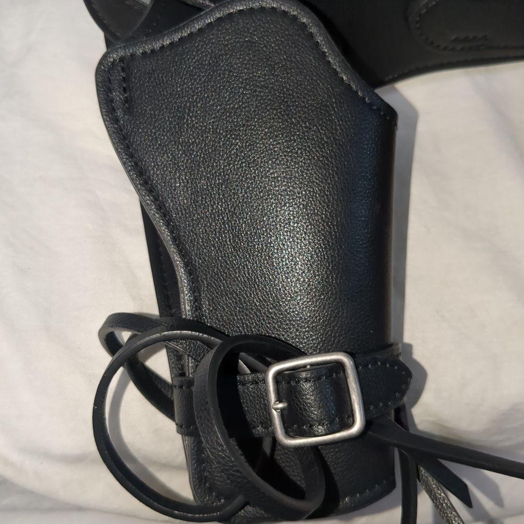 ウエスタンガンベルト　saa ホルスター　合皮製　カードホルダー付