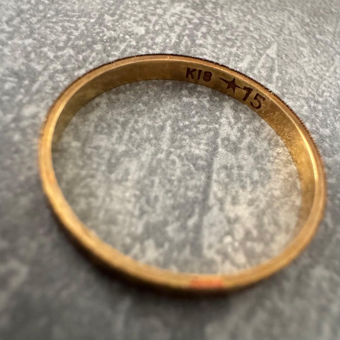 K18 地金 指輪