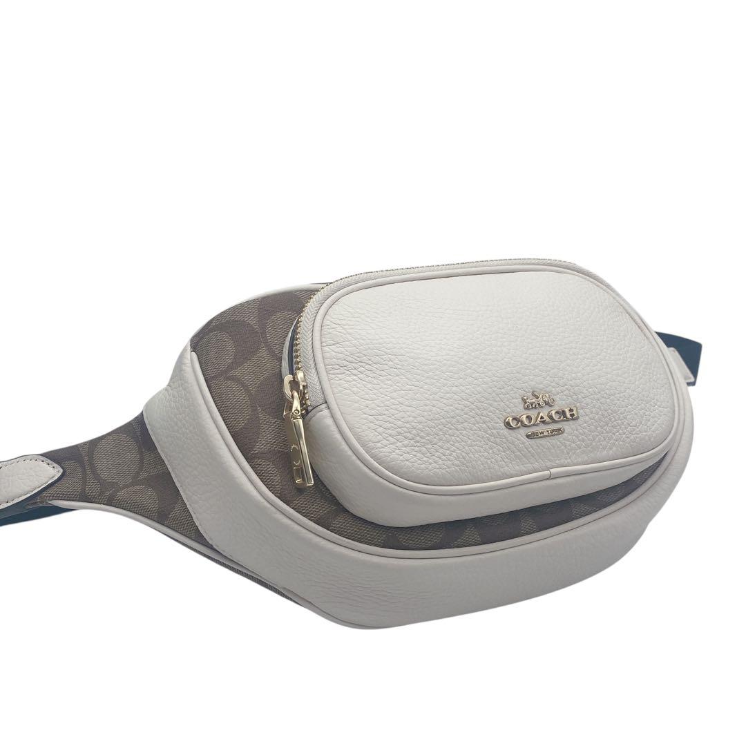 【未使用級】 COACH コーチ ボディバッグ ウエストバック シグネチャー