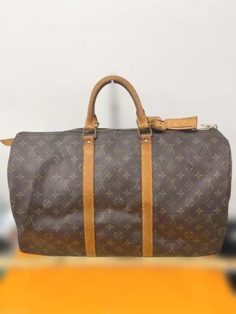 ルイヴィトン モノグラム キーポル ボストンバッグ ヴィンテージ ネームタグ付