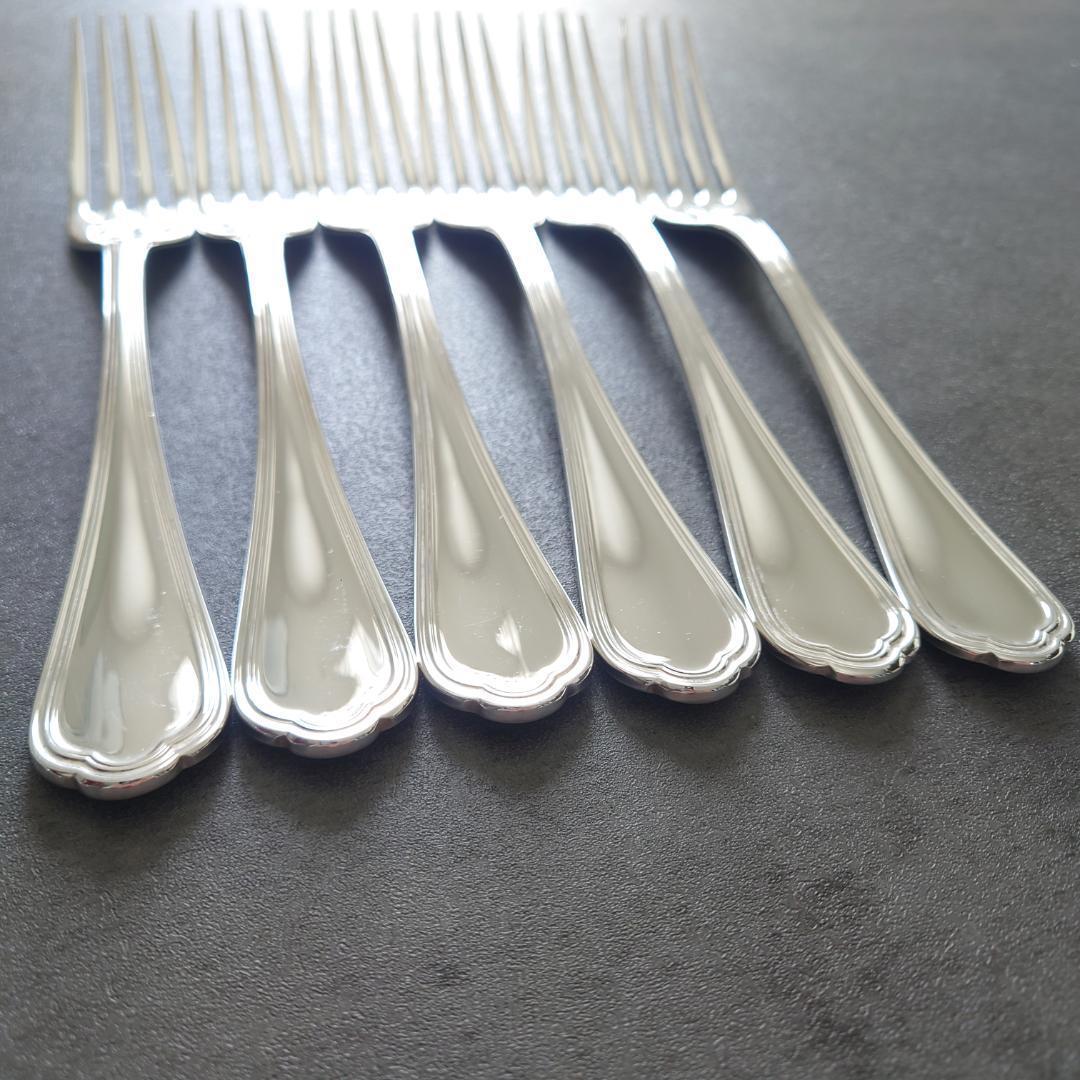 美品 クリストフル スパトゥール テーブルフォーク 6点