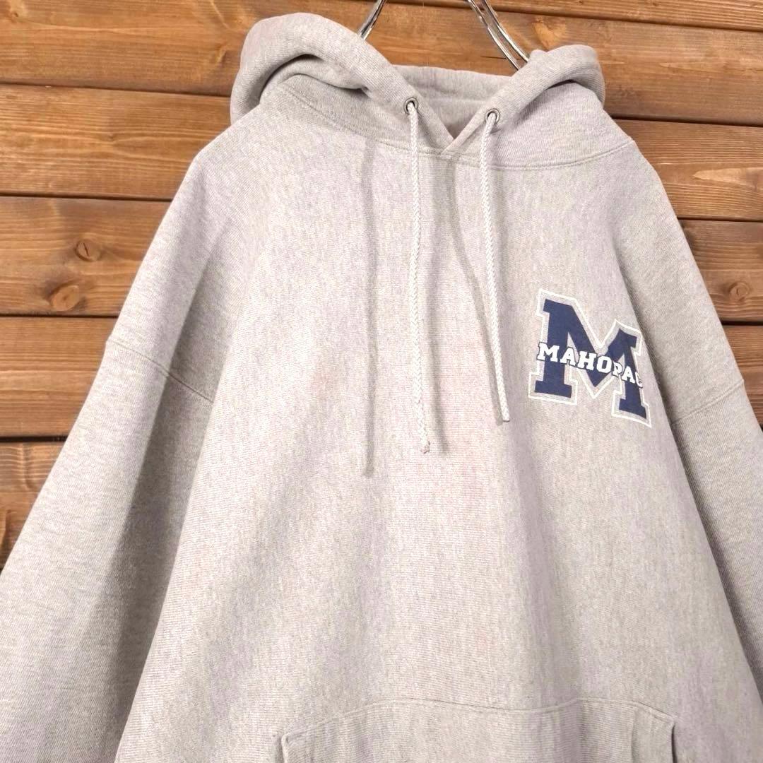 00s チャンピオン 両面プリント リバースウィーブ プルオーバー パーカー L