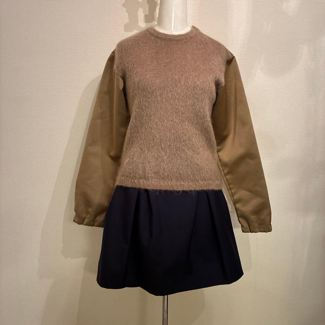【美品】N°21 ヌメロベントゥーノ　ニット　長袖　フリンジ　ブラウン