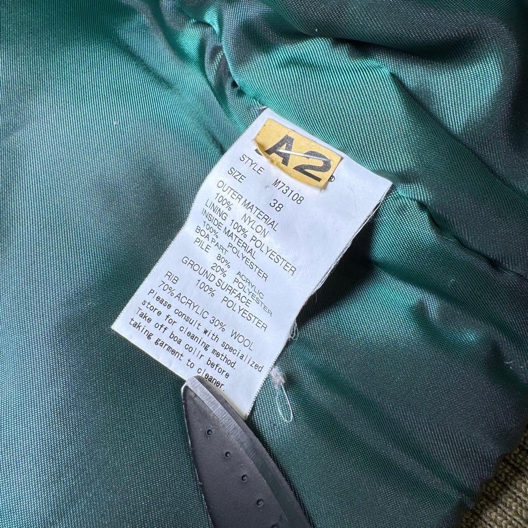 ☆美品 Schott A-2 フライトジャケット 38 USAモデル ファー襟☆