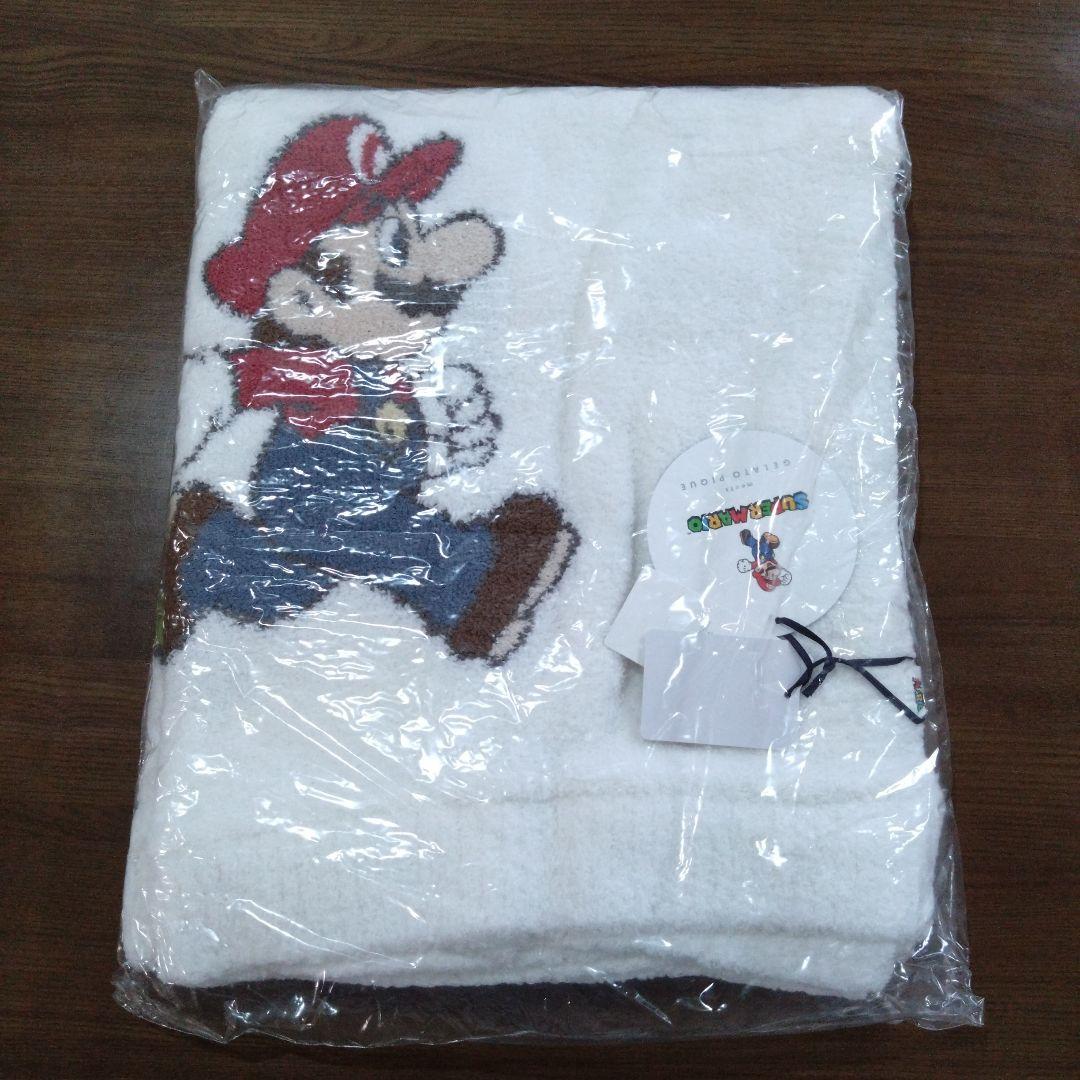 ジェラートピケ マリオ ルイジー ヨッシー キノピオ ブランケット ひざ掛け新品