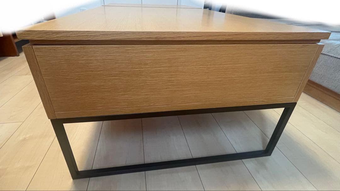 【送料込み】ニトリ　昇降　センターテーブル(Nヒバリ 120 LBR)